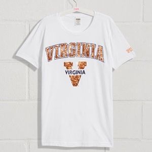 Pink VS Collegiate Collection UVA Shirt | Pink University of Virginia Tee NWT